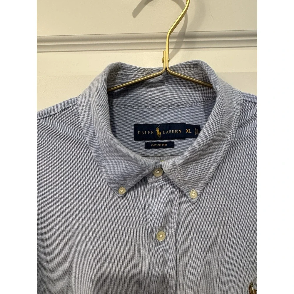 RALPH LAUREN POLO Men's NEW Long Sleeve Shirt Pima Cotton Blue Size XL XLarge
